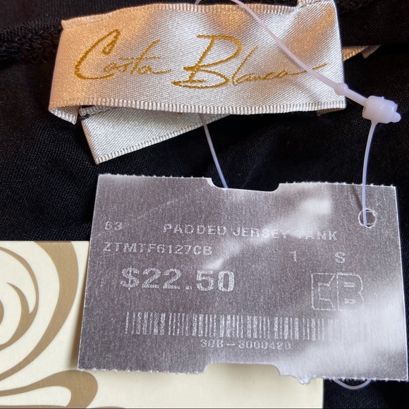 Black Open Back Padded Spaghetti Straps NWT Size S - Picture 13 of 14